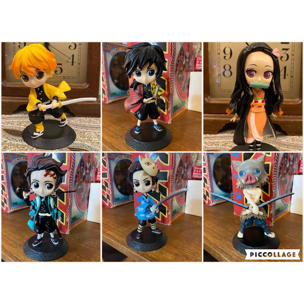 Tanjiro, Nezuko, Giyu, Inosuke, Zenitsu, Kyojoru Demon Slayer Q Posket 