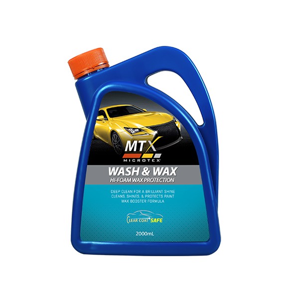 Microtex Mtx Car Wash Shampoo Wash And Wax Gloss 2l Shopee Philippines