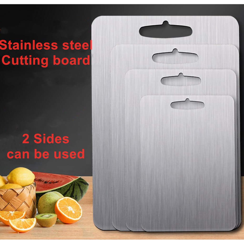 Koreliving Stainless Steel Cutting Board for Kitchen, Heavy Duty ...