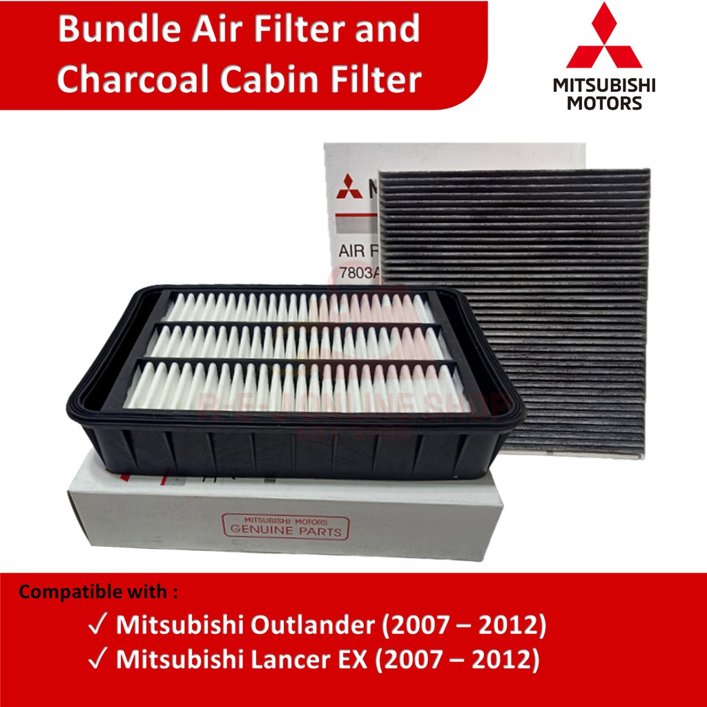 Bundle Air & Charcoal Cabin Filter Mitsubishi Outlander (20072012