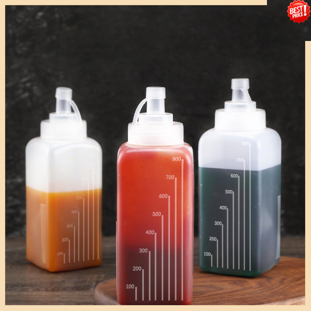 800ml Large Volume Condiment Squeeze Bottle Sauce Squirt Bottle for ...