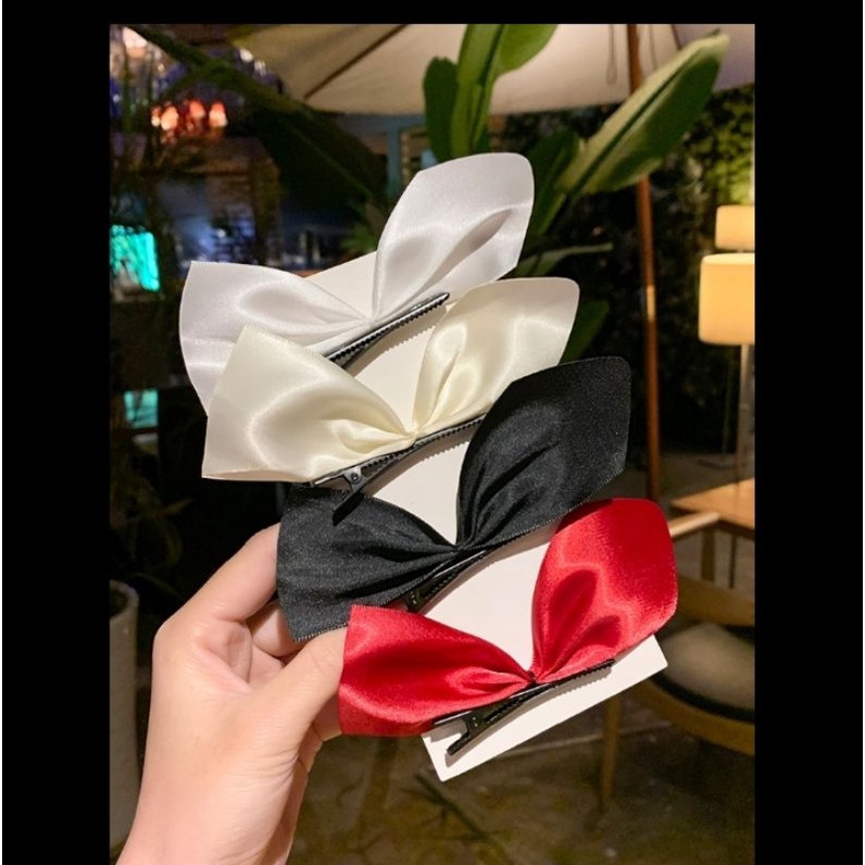 Jisoo Hair Side Ribbon Hair Clip Blackpink inspired hair clip/Hair