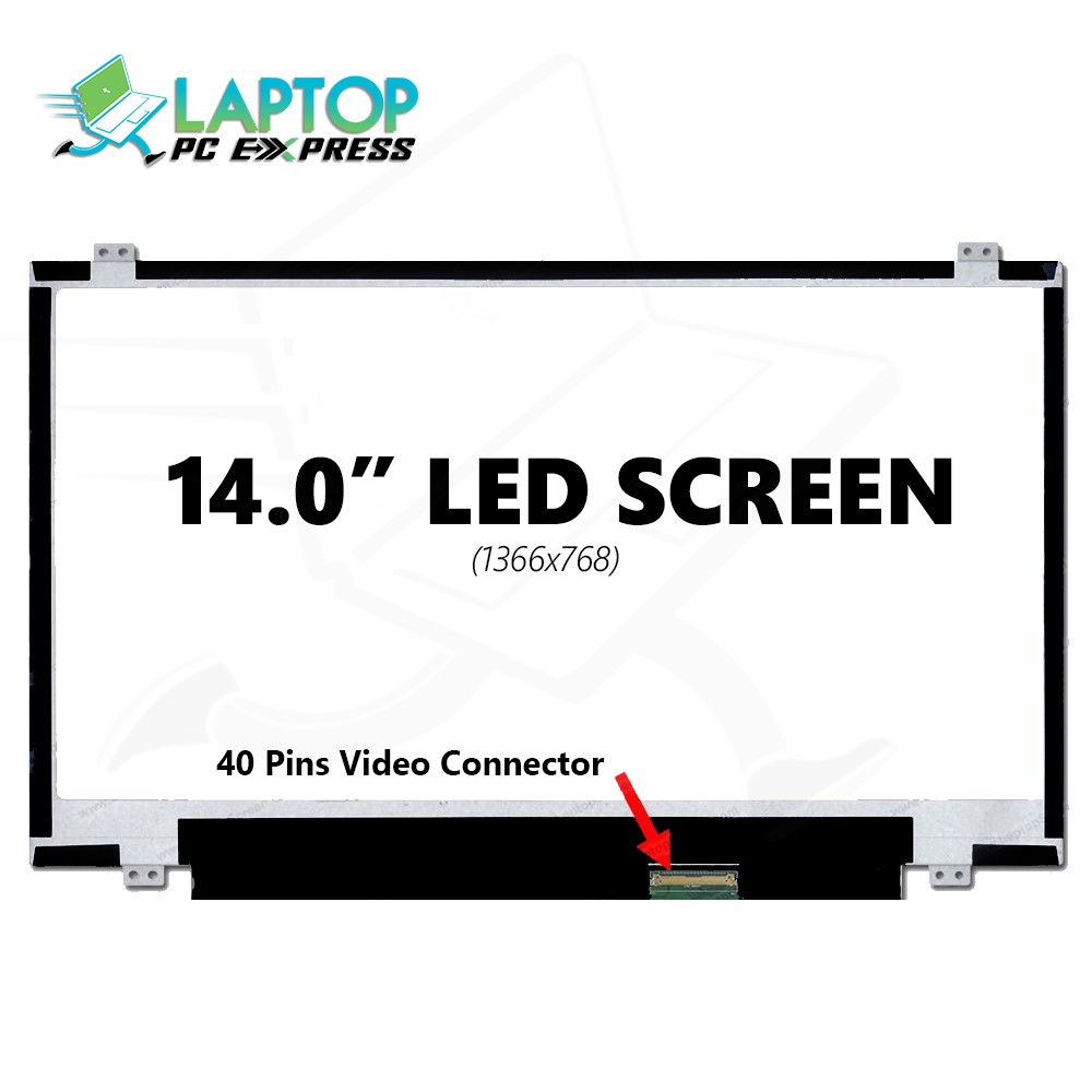 HP Laptop Replacement Screen Slim Type LED 14.0’ inches 40 Pins