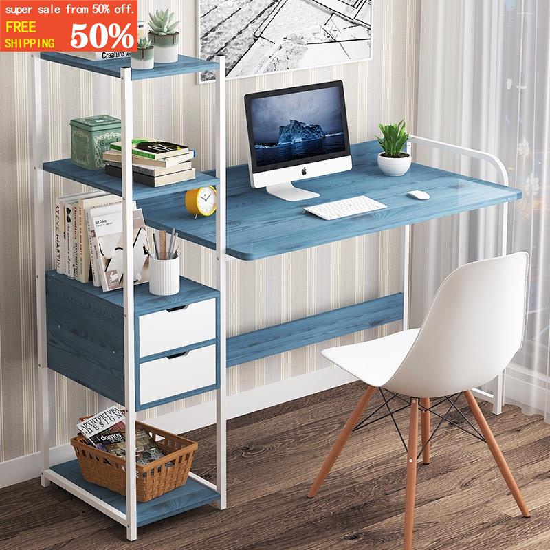 Big Size computer table Home Office table Desk With Shelves student