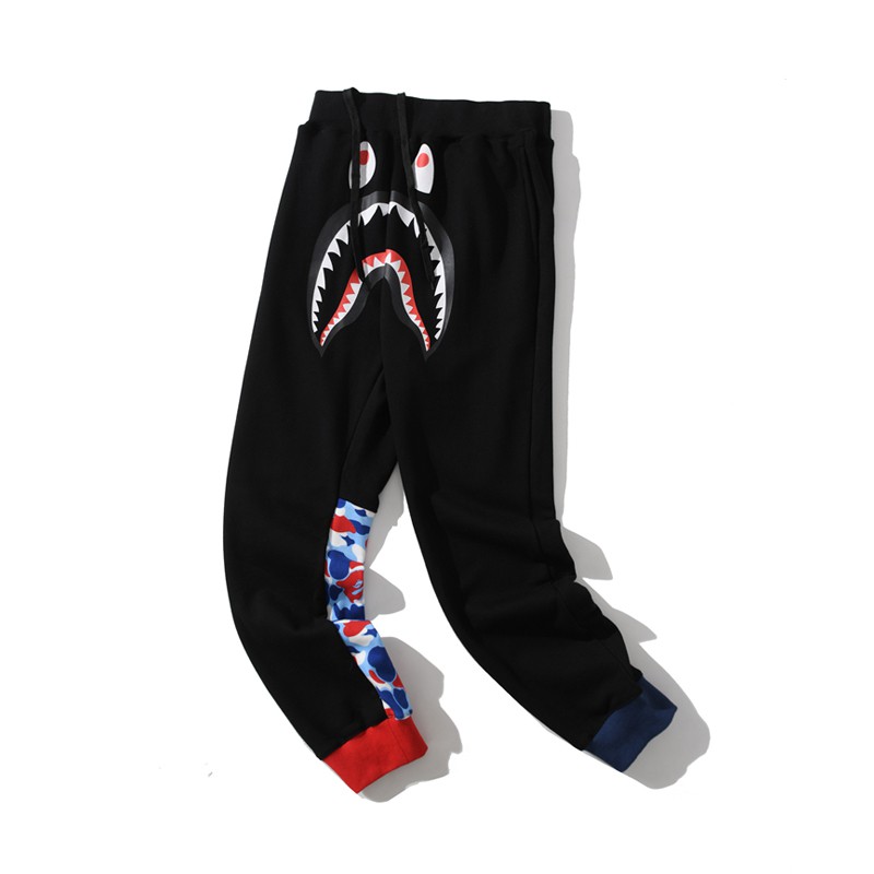 bape shark trousers