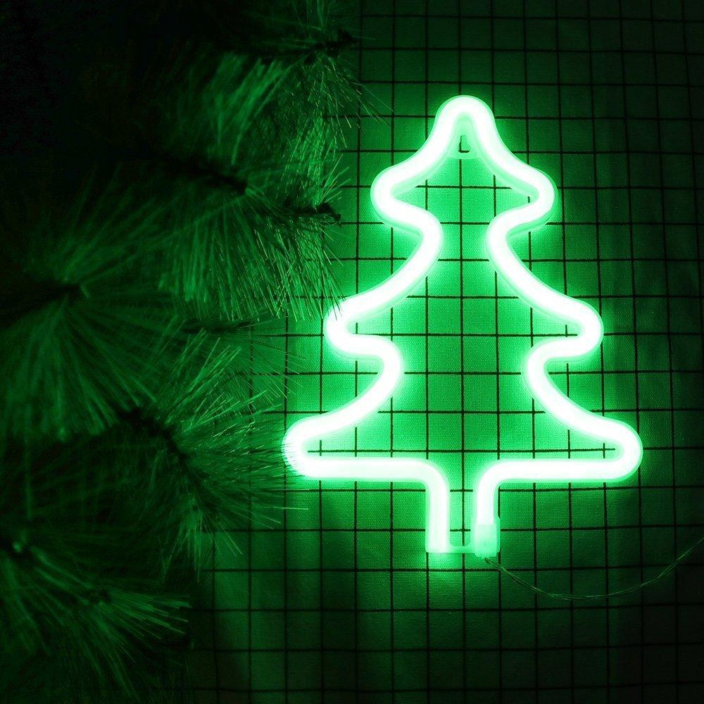 рождество неон. неоновая елка. неоновые надписи. неоновая елка. неоновый год.