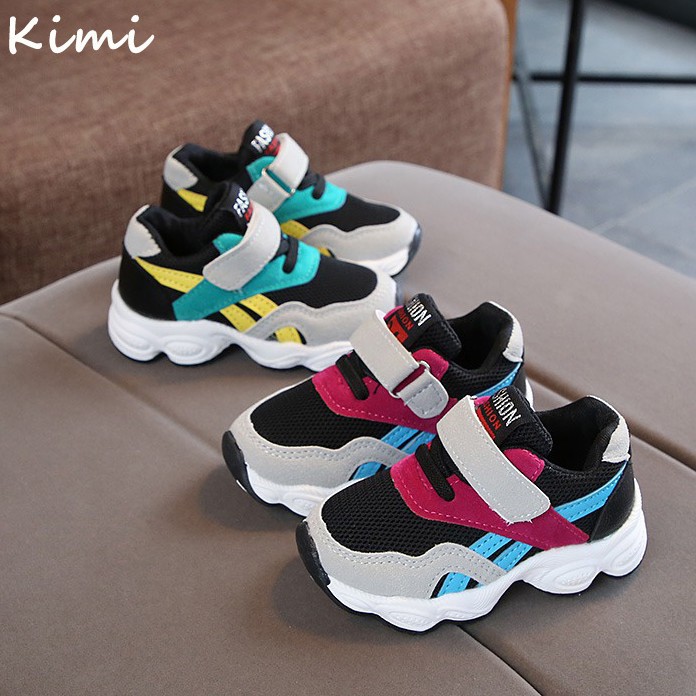 Kimi ๑ Kids Shoes Sports School Korean Children Sneakers Boys Girls Net Running Shoe Breathable Shopee Philippines