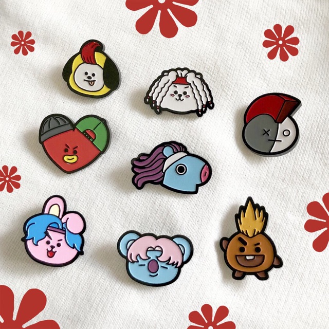 Bts / BT21 - Enamel Pin / Badge (Hairstyle Edition) | Shopee Philippines