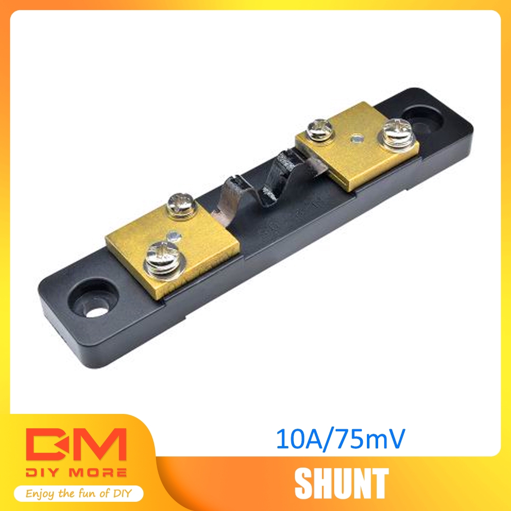 50A 75mV Current Shunt Resistor for Digital Amp Ampere Panel Meter DC 10A