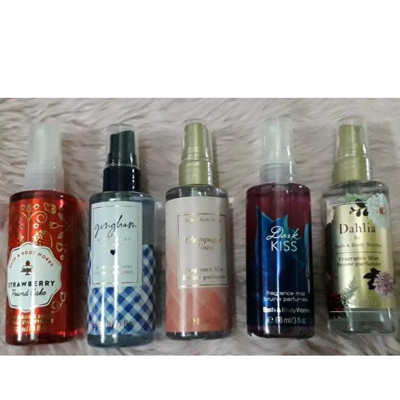Bath and Body Works Travel Size Fragrance Mist 88ml | Shopee Philippines