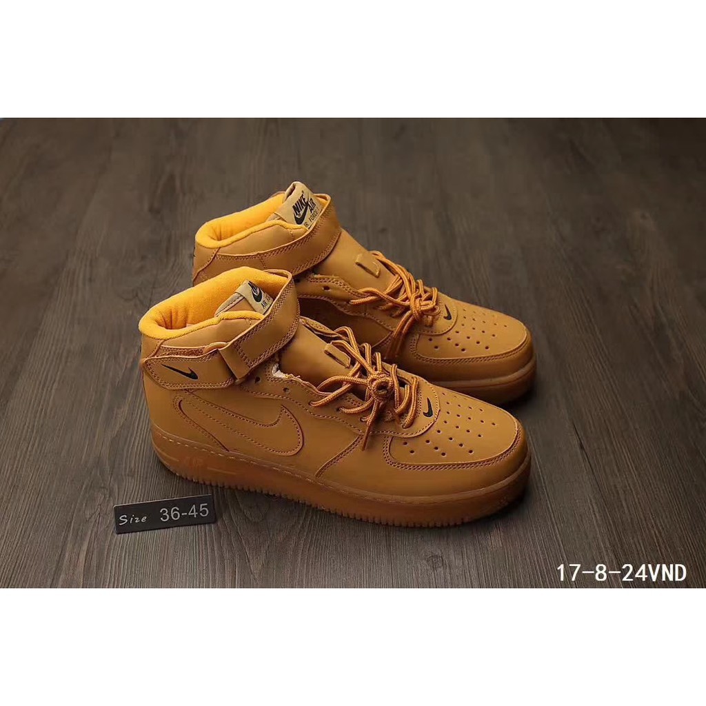 nike air force 1 high top brown