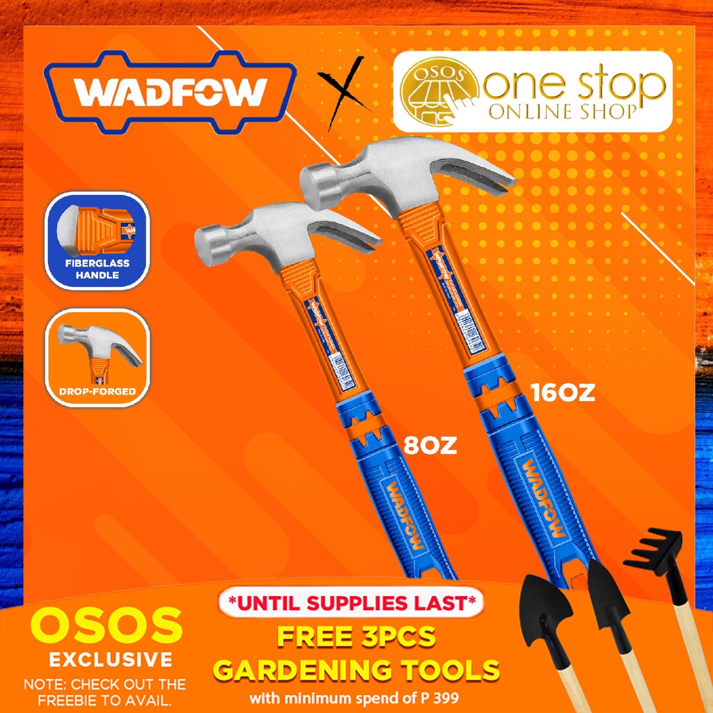 WADFOW Tools Original Carbon Steel Hammerhead Claw Hammer