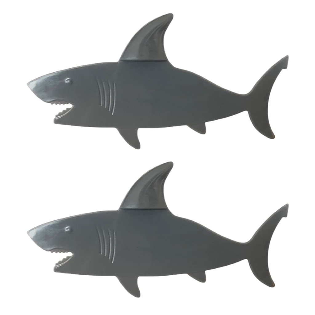 2pcs Gift Kids School Stationery Office Portable For Students Shark Shaped Reading Bookmark