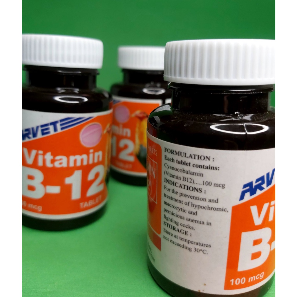 [ FC REYES AGRIVET ] VITAMIN B12 TABLET (CYANOCOBALAMIN) FOR GAMEFOWL/ BITAMINA NG MANOK NA PANABONG #2