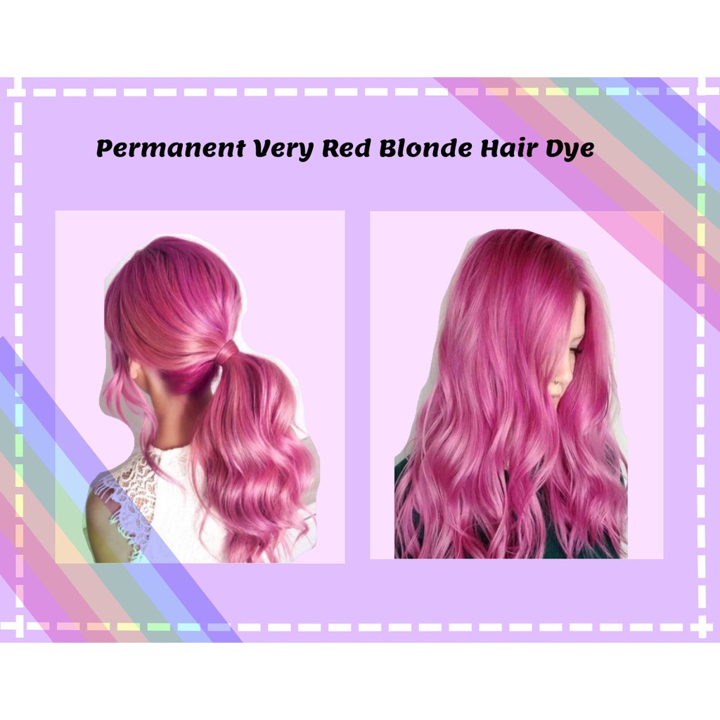 Permanent Very Red Blonde Hair Color Shopee Philippines