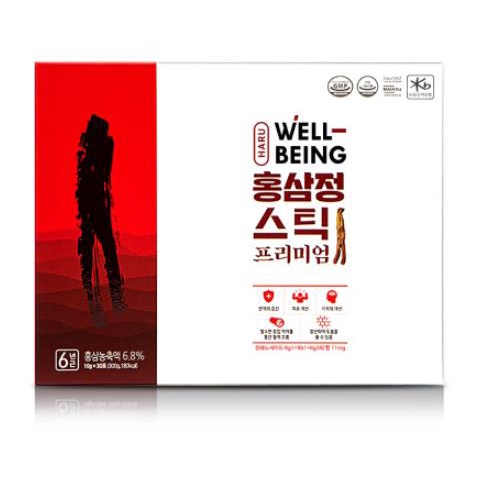 Haru Well-Being Goryeo Red Ginseng Extract Essence Stick Premium 10g x 30pcs