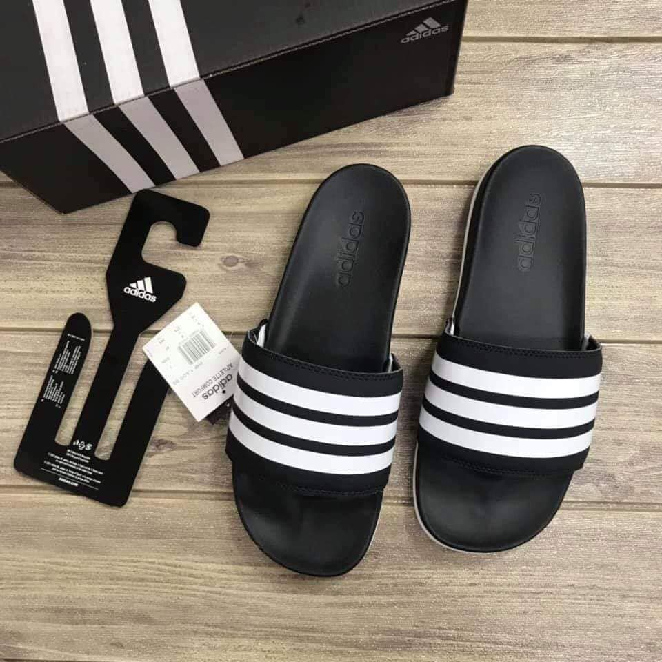 mens black adidas sliders