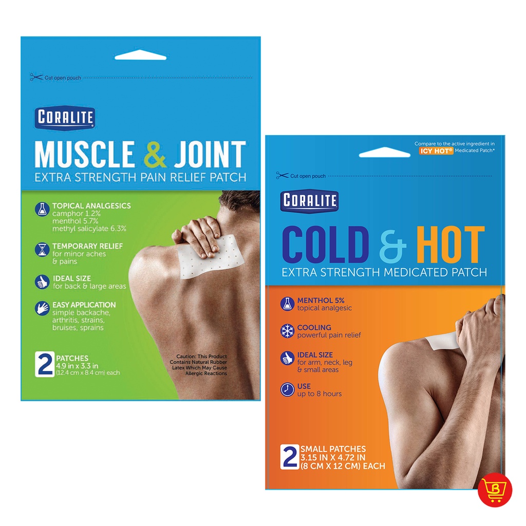 Coralite Extra Strength Patch [Muscle & Joint, Pain Relief | Hot & Cold ...