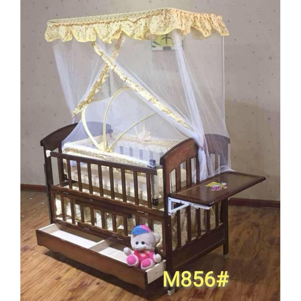 wooden bassinet crib