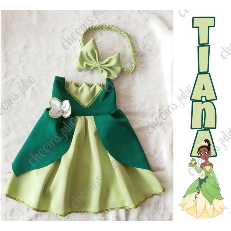 PRINCESS TIANA COSTUME/MILESTONE/BIRTHDAY/HALLOWEEN Shopee Philippines