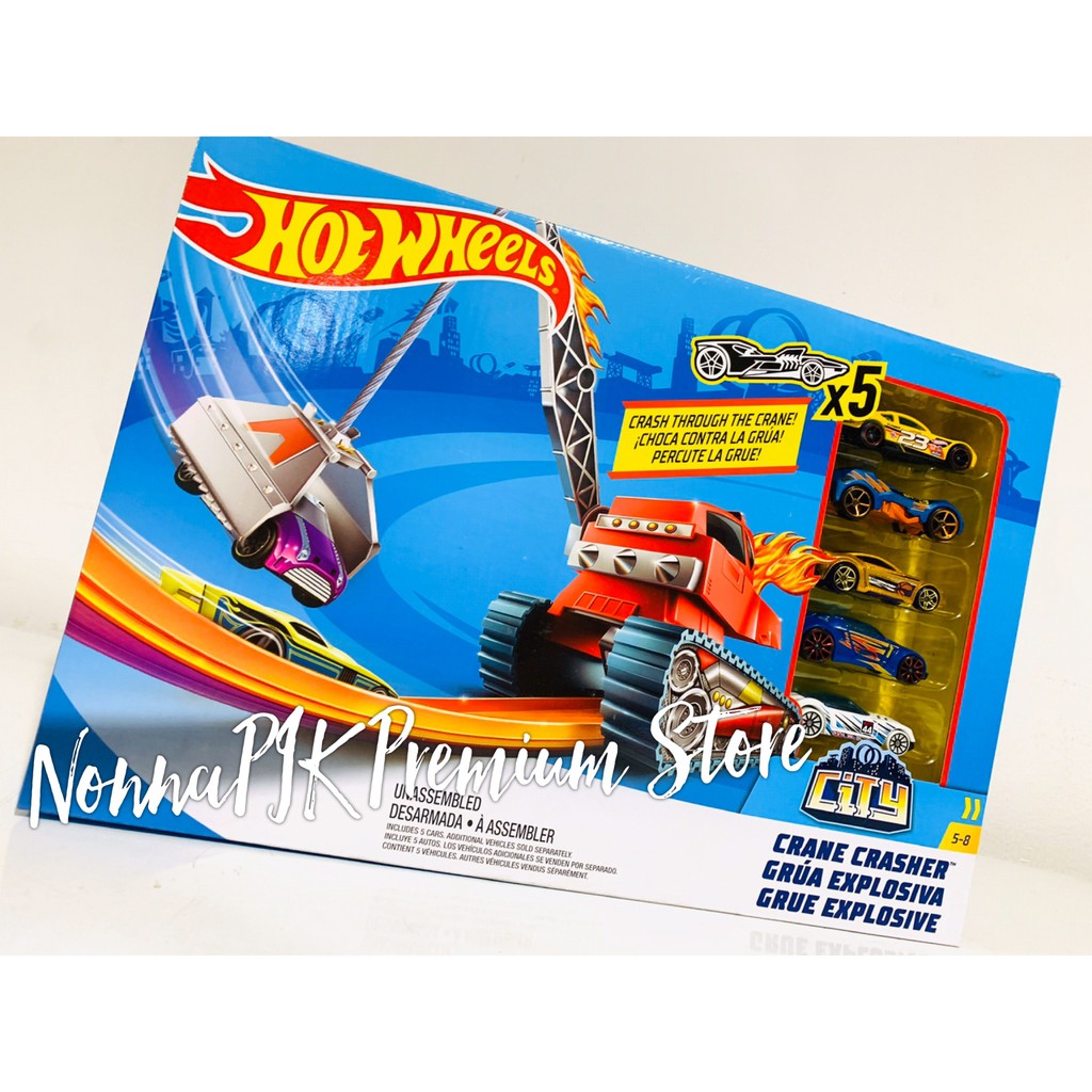 hot wheels crane crasher