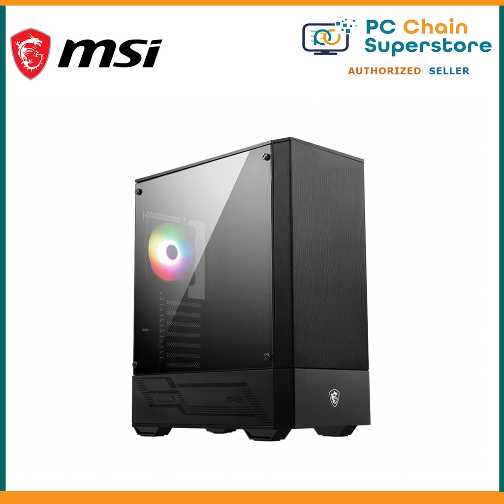 MSI MAG Forge 110R ATX Gaming Casing w/ ARGB Fan PC Case | Shopee ...