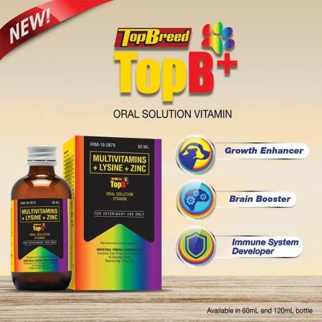 Topbreed /Top Breed TopB+ Oral Solution Dog Vitamins with FREE DROPPER Shopee Philippines