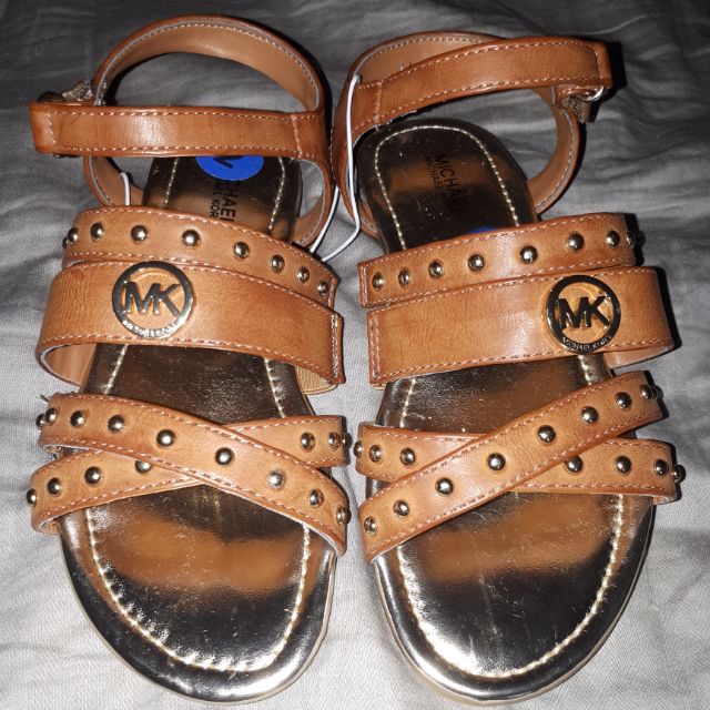 michael kors cognac sandals