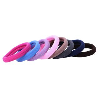 #Growfonder#50 Pcs Girls Hair Band Ties Casual Rope Ring Solid Elastic Hairband Ponytail Holder Hair Accessories #8