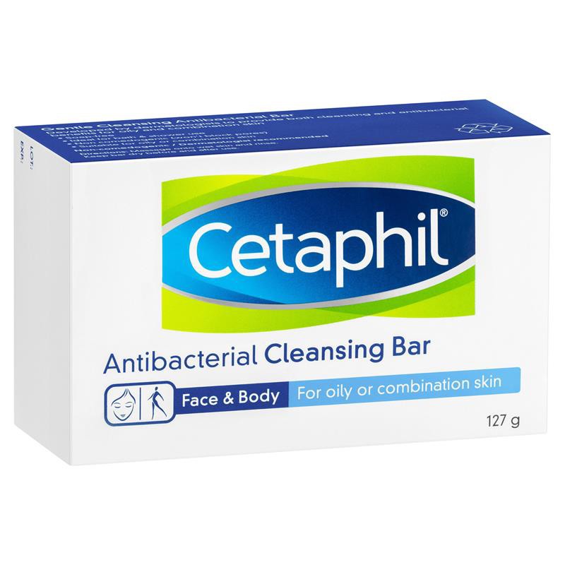 Cetaphil Gentle Cleansing Antibacterial Bar Soap Free Sensitive Skin