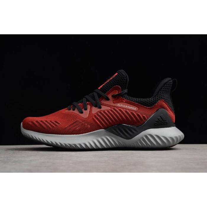 adidas alphabounce black and red