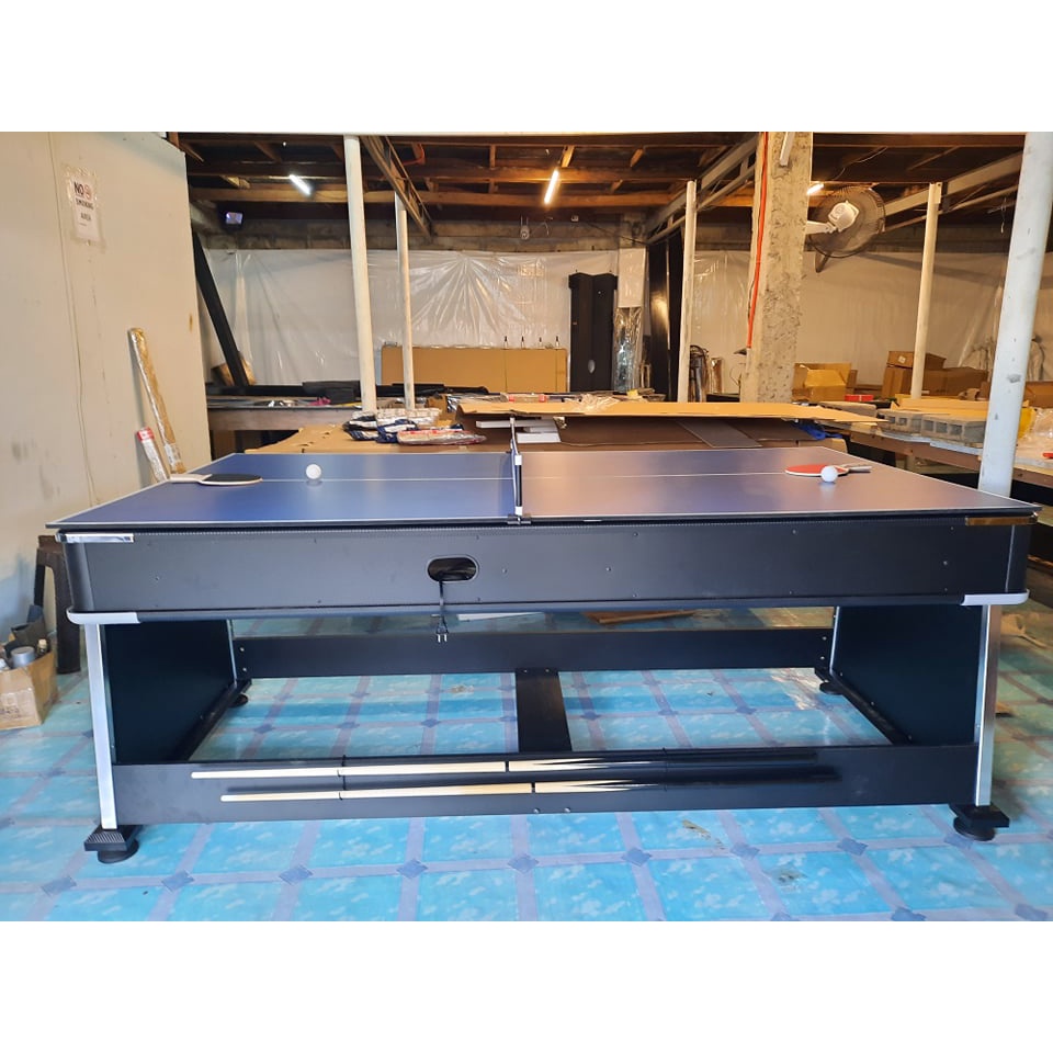 4X7 FT 4 in 1 WITH RACK MULTI GAME TABLE / TABLE TENNIS, AIR HOCKEY