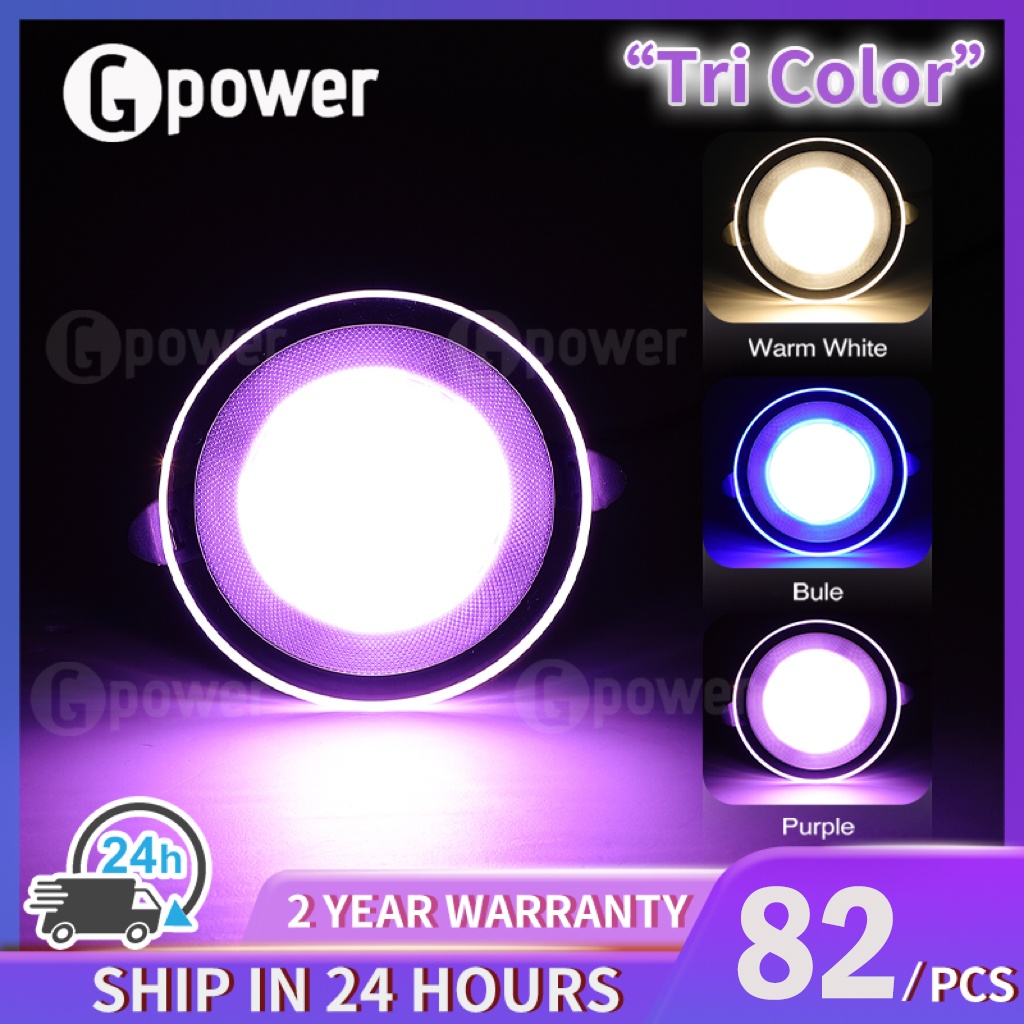 GPower 7W Tri Color LED Pin Ceiling light Ultra-Thin 4 inches Panel ...