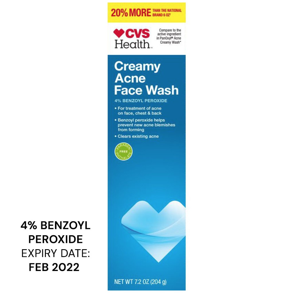 cvs creamy acne face wash