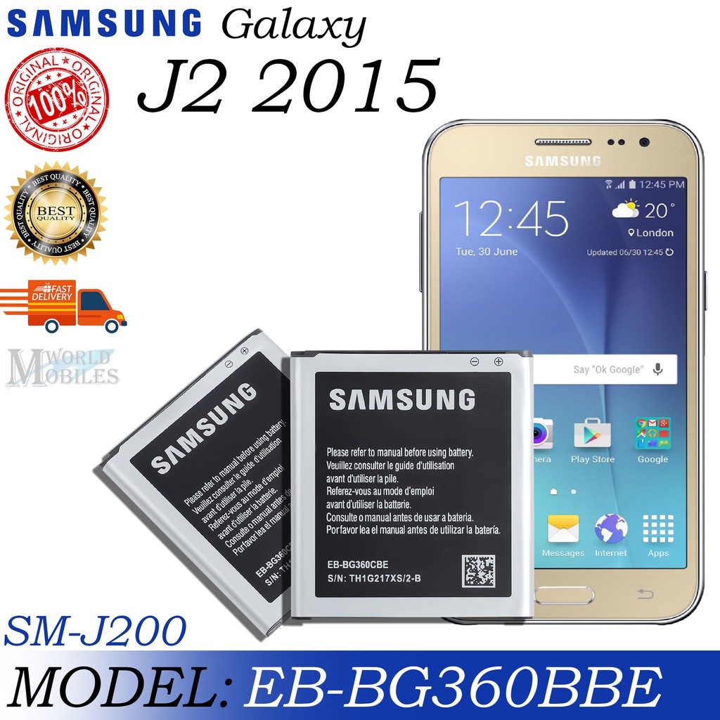 Original Samsung Galaxy J2 15 J0 Battery Eb G360 00mah Shopee Philippines