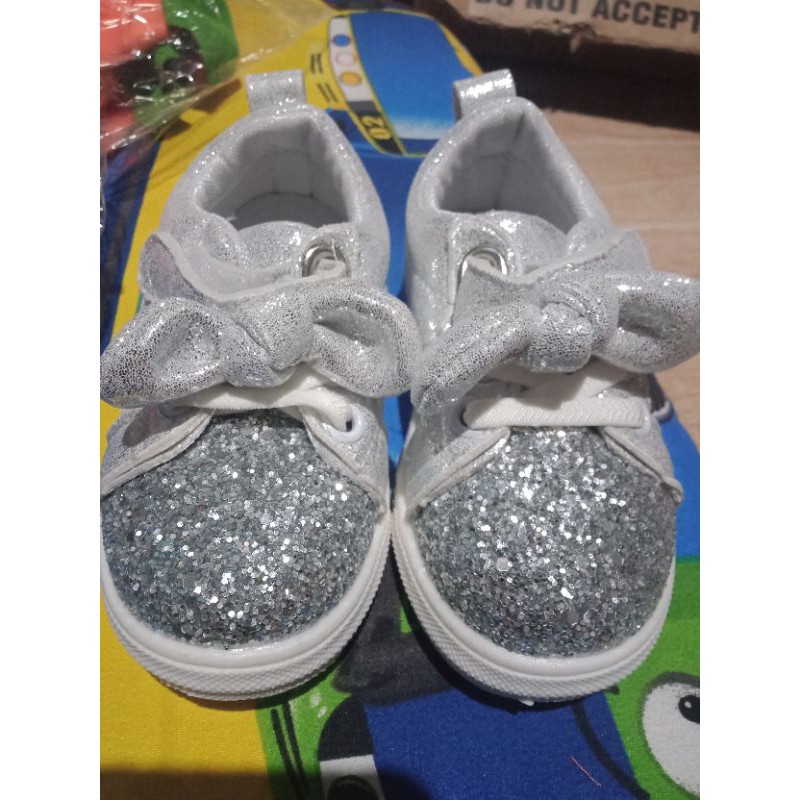 silver shoes baby girl