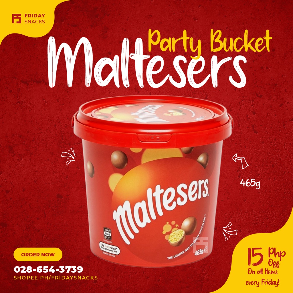 Maltesers Party Bucket 465g Shopee Philippines