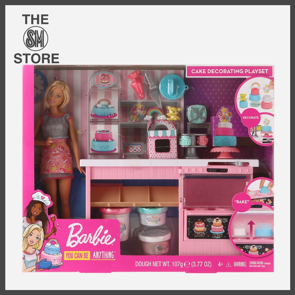 barbie cake bakery playset