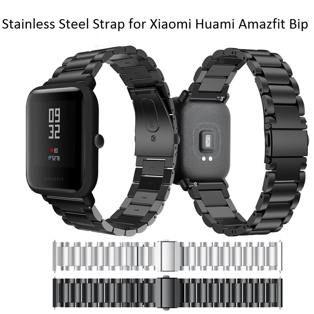 amazfit bip steel strap