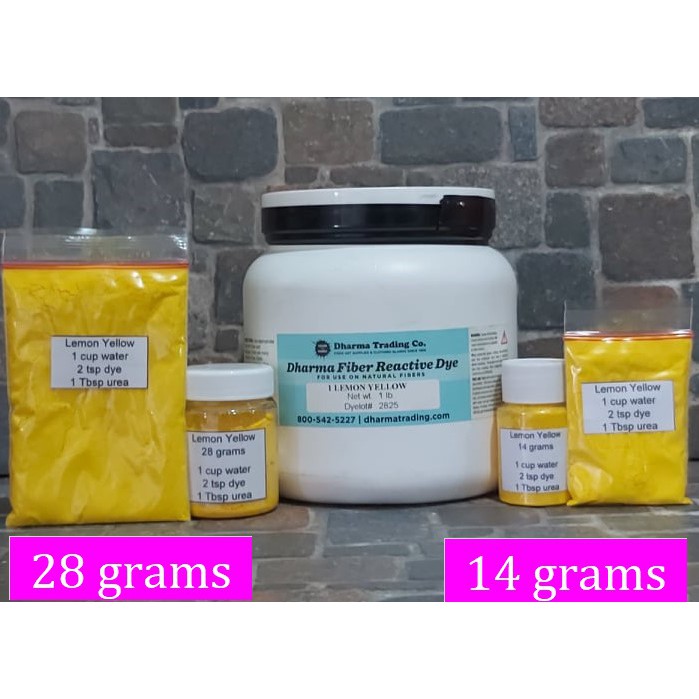 (Lemon Yellow) Dharma Fiber Reactive Procion Dye Shopee Philippines