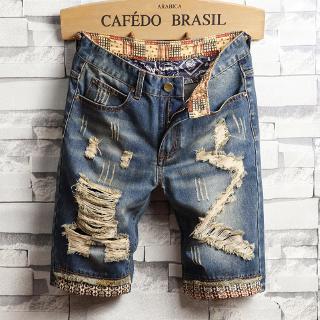 ripped blue jean shorts mens
