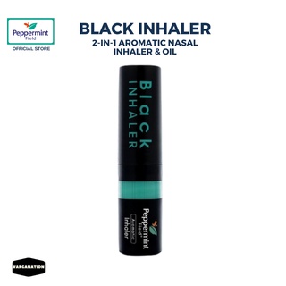 Black Inhaler Peppermint Field Thailand Authentic Thai Brand 2 In 1 Menthol Essential Oil Relaxing