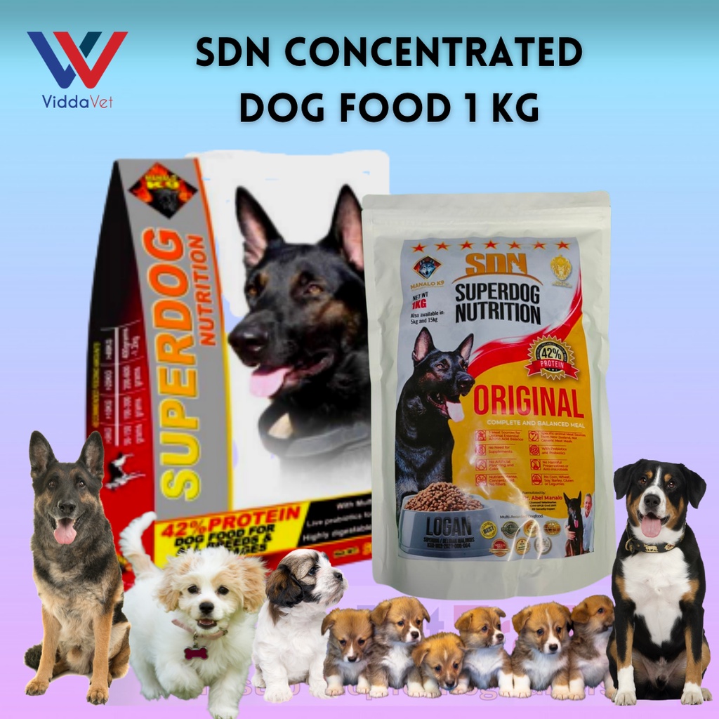 1 kg SUPERDOG NUTRITION Dog Food New Original Packaging SDN Superdog ...