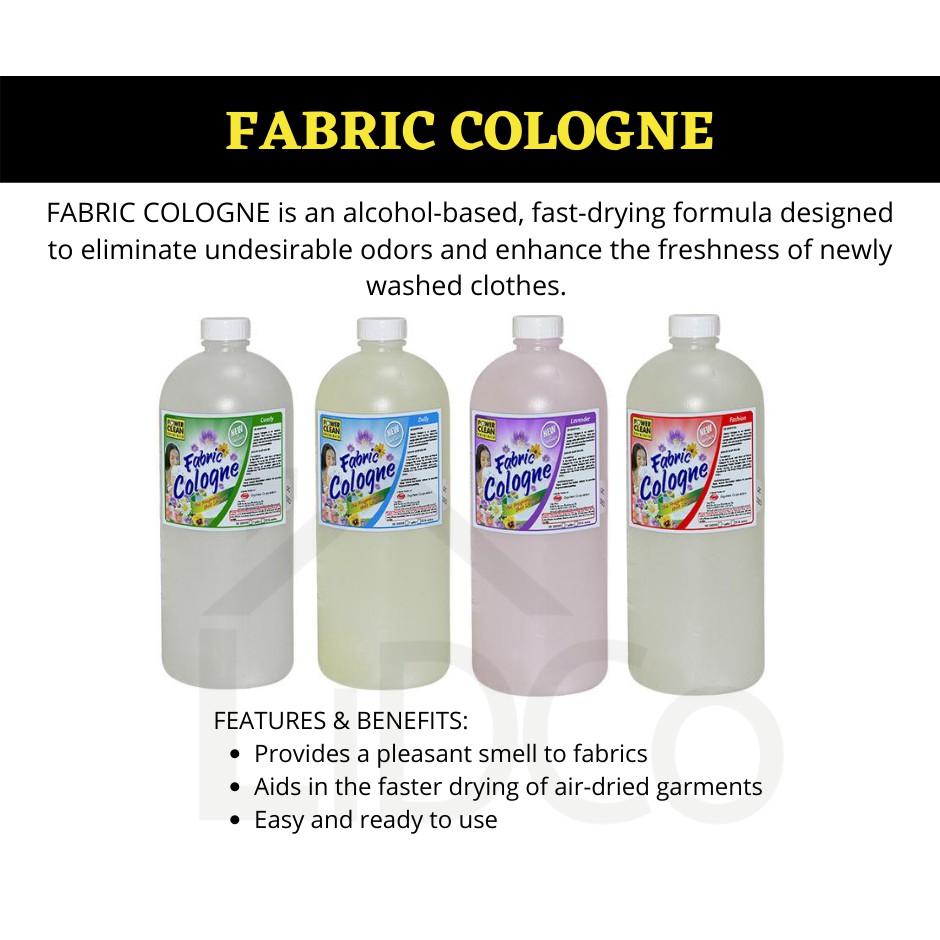 Powerclean FABRIC COLOGNE Finishing Spray Litre Shopee Philippines