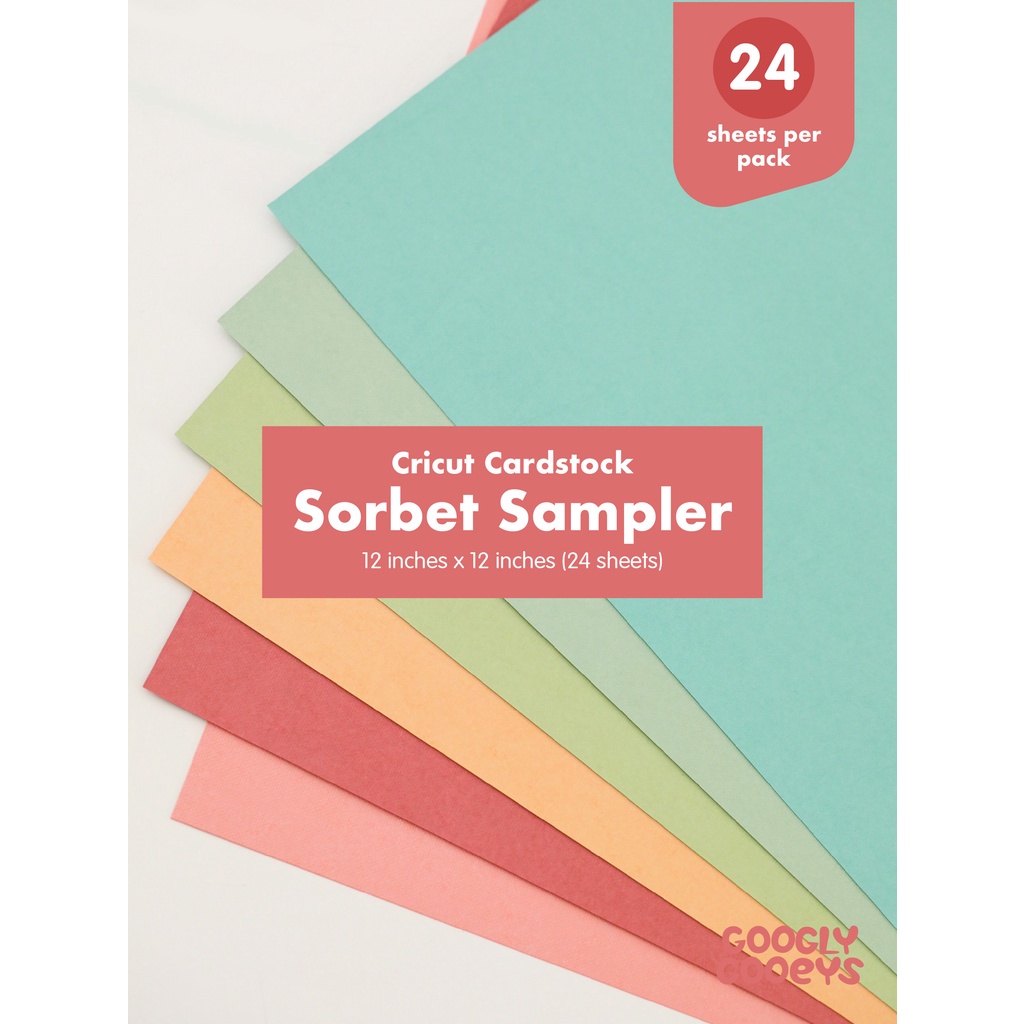 Cricut Cardstock Sorbet Sampler 12x24 Shopee Philippines