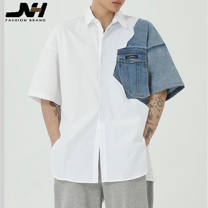 longline chambray shirt