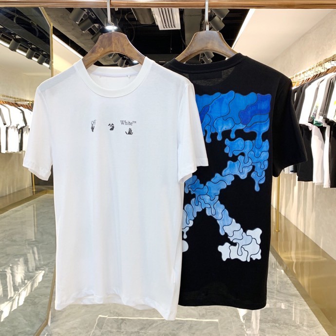 6231 New Water Drop Dissolving Ink Painting Print Short Sleeve Loose Men'S  And Women'S T-Shirt S-3Xl | Shopee Philippines