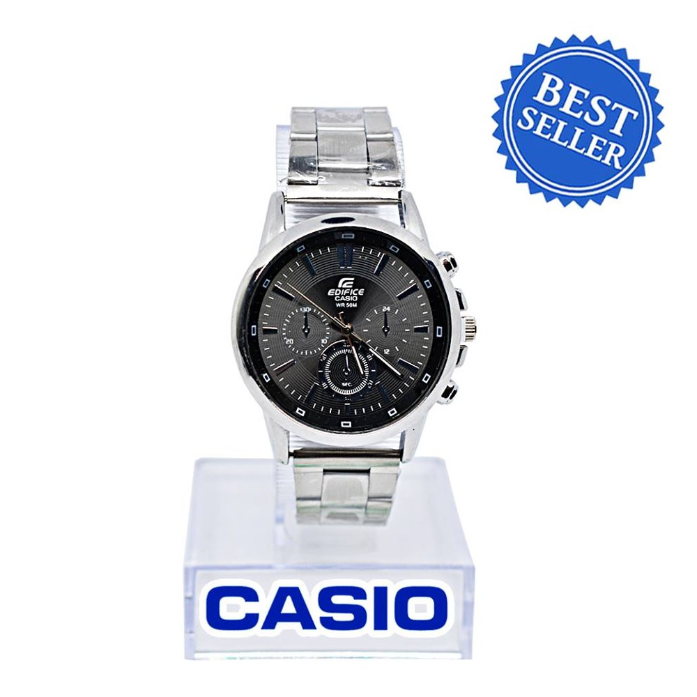casio edifice chronograph black