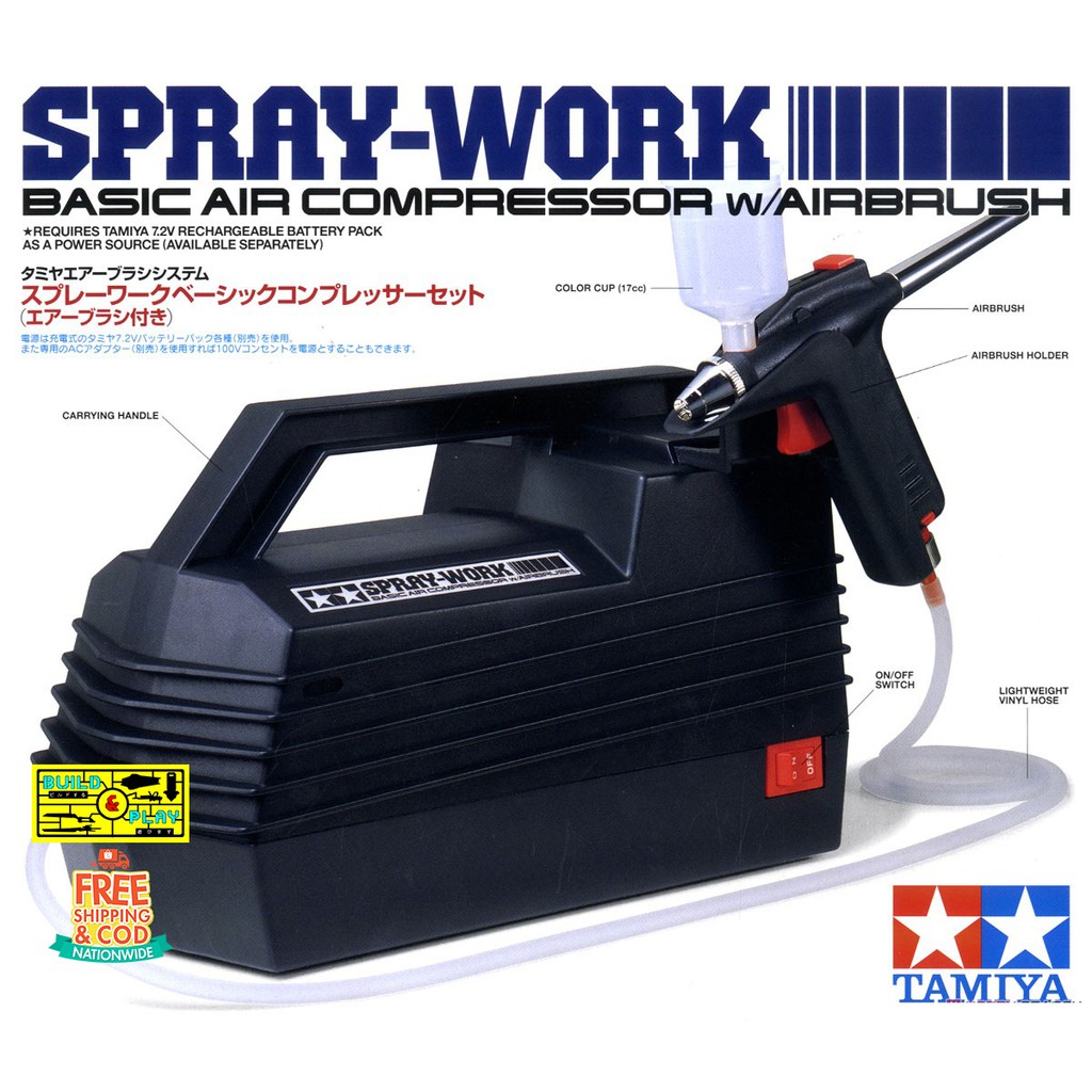 Spray Work Basic Compressor Set (Air Brush Included) Shopee Philippines