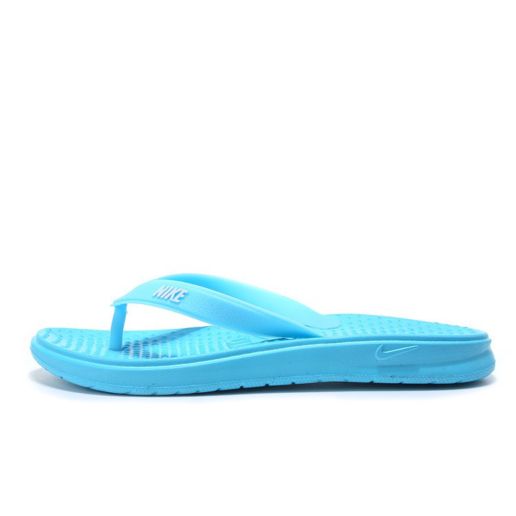 nike slippers sky blue